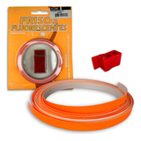 Friso Roda Fluorescente Motos Aplicador Adesivo Fitas Alcom Cor Laranja Fita