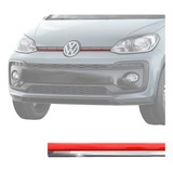 Friso Up Gti Vermelho Com Cromado Aplique Frontal Esportivo