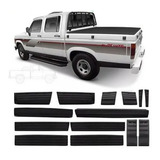 Frisos Laterais D 20 Cabine Dupla 85 97 Preto Custom