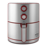 Fritadeira Air Fryer Bfr46vi 1500w Britânia 110v Cor Vermelho Com Acabamento Inox