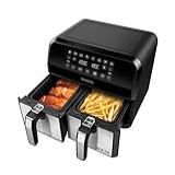 Fritadeira Air Fryer Dual Duplo Cesto 8L Mondial 2200W 110V AFD 01 BI