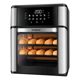Fritadeira Air Fryer Forno Oven 12l Mondial Afo 12l bi Preto inox 2200w