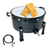 Fritadeira C Tacho De Mesa A Gás Pasteleiro 55cm Frituras
