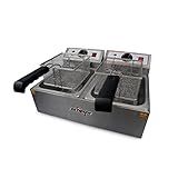 Fritadeira Elétrica 10l Inox 2 Cubas Fed 20 N Skymsen 110V