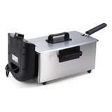 Fritadeira Elétrica A Óleo Cuba Aço Inox Batata Frita Frango Cor Prateado Frequência 60 110v