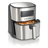 Fritadeira Elétrica Hamilton Beach Air Fryer 5l Painel Touch Cor Prateado 220v