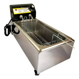 Fritadeira Elétrica Óleo Industrial Cuba 2l 110v Ou 220v Cor Cinza