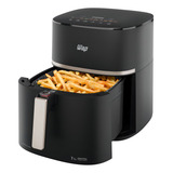 Fritadeira Elétrica Sem Óleo Air Fryer 7 1l 1700w Wap Airfry Mega Family Digital Com Cesto Grelha E Alça Removível Duplo Revestimento Antiaderente Graystone Painel Digital Cuba 7 1 Litros 127v