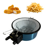 Fritadeira Elétrica Tacho 5 Litros Esmaltada Profissional Cor Prateado Frequência 30 Hz 11ov