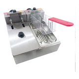 Fritadeira Elétricas Com Tampas 6 Litros 2 Cubas Em Inox
