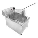 Fritadeira Industrial Elétrica 10 L De Mesa C Zona Fria Cor Prateado Frequência 60 Voltagem 110v
