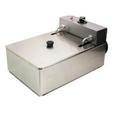 Fritadeira Industrial Elétrica Fast Máquinas Fes 5 5l Prateada 220v