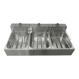 Fritadeira Industrial Elétrica Fast Máquinas Profissional Fes 15 15l Inox 220v