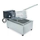 Fritadeira Industrial Elétrica Gg Inox Fritadeiras Industriais 1 Cuba 3 Litros Plastico Aço Inoxidável 127v