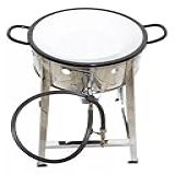 Fritadeira Industrial Fogão Pasteleiro Com Tacho 16 7l Aço Inoxidável