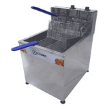 Fritadeira Restaurante 220v Água Óleo Bancada 18 Lts 5000w
