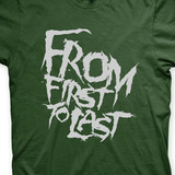 from first to last-from first to last Camiseta Extra Grande From First To Last Musgo E Prata