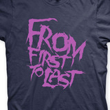from first to last-from first to last Camiseta From First To Last Marinho E Roxo