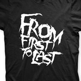 from first to last-from first to last Camiseta From First To Last Preta E Branca