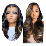 Front Lace Identica Cabelo Humano Peruca Ondulada Organica