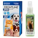 Frontline Spray Cães Gatos 100ml Limpatas Para Pet