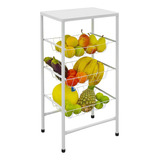 Fruteira Cozinha De Chão Moderna Cestos Aramado Filtro Galão