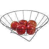 Fruteira De Mesa Redonda Para Bancada Preta Organização Decoração Cozinha