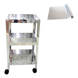 Fruteira Inox 3 Andares Espatula 100 Inox Para Alimentos