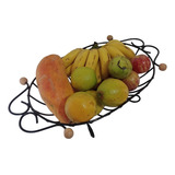Fruteira Mesa Ferro Madeira Artesanal Rústica Cozinha Balcão