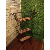 Fruteira Para Cozinha De Chão Rustica Artesanal Decoração