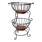 Fruteira Rústica Decorativa Para Cozinha 2 Andar Oferta