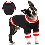 FUAMEY Moletom Pulôver Para Cães Suéteres De Inverno Para Cães Roupas Quentes Para Cães Colete Grosso Suéter De Lã Macio Fofo Cachorrinho Menino Menina Para Cães Pequenos E Médios Preto G