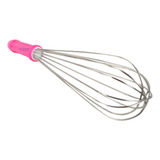 Fue Cozinha Fouet Doces Batedor Clara Inox 30cm Profissional Cor Rosa Pink