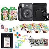 Fujifilm Câmera Instantânea Instax Mini 11 Filme Fuji Instax 40 Fotos Capa Protetora Molduras Magnéticas Álbuns Kit De Design De Quadros Cinza Carvão 