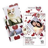 Fujifilm Instax Mini Heart Sketch Film 10 Poses