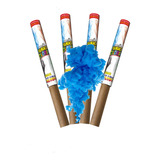 Fumaça Colorida Azul 4 Unidades Bastão 20mm Marca Globo