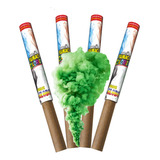 Fumaça Colorida Verde 4 Unidades Bastão 20mm Marca Globo