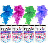Fumaça De Chá Revelação Bebe Lata 75mm Azul Verde Lilás Rosa