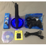 Funcionando Usado O P L Instalado Playstation 2 Slim Scph 90010 Com Base Vertical De Led Ps2 Play 2