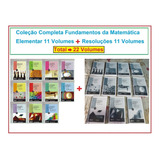 Fundamentos Da Matemática Elementar Completo 11 Volumes Resoluções 11 Volumes Formato Livreto Tamanho A5 Encadernado Colorido Top Barato Melhor Custo benefício Do Brasil