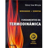 Fundamentos Da Termodinâmica Serie Van Wylen De Sonntag Richard E Editora Edgard Blucher Capa Mole Edição 2 Edição 2018 Em Português