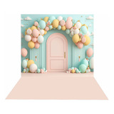 Fundo Fotográfico Cenário Balão Porta Tecido 2 2m X 1 5m F49 Desenho Impresso Vertical