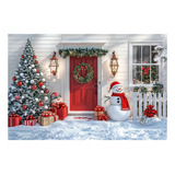 Fundo Fotográfico Cenário Em Tecido Diversos Modelos 2 2x1 5 Cor Natal Boneco De Neve Ffh589