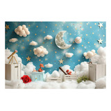 Fundo Fotográfico Cenário Em Tecido Newborn Smash 1 5x2 2m Cor Colorido Desenho Impresso Newborn Pequeno Principe Ffh565