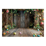 Fundo Fotográfico Cenário Em Tecido Newborn Smash 1 5x2 2m Cor Colorido Desenho Impresso Pascoa Rustico Ffh644
