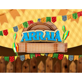 Fundo Fotográfico Festa Junina Em Tecido Sublimado 1 70x1 20