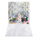 Fundo Fotográfico Natal Boneco De Neve 3 00x1 75 Pn 0302