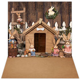 Fundo Fotográfico Pet Shop Cenário Tecido 1 20x1 70 Vertical Desenho Impresso Páscoa Pet Shop Pet 18