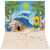 Fundo Fotográfico Pet Shop Cenário Tecido 1 20x1 70 Vertical Desenho Impresso Pet Verão Praia Pet 128