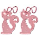 Funflector Refletor De Segurança Gato Rosa Pacote Com 2